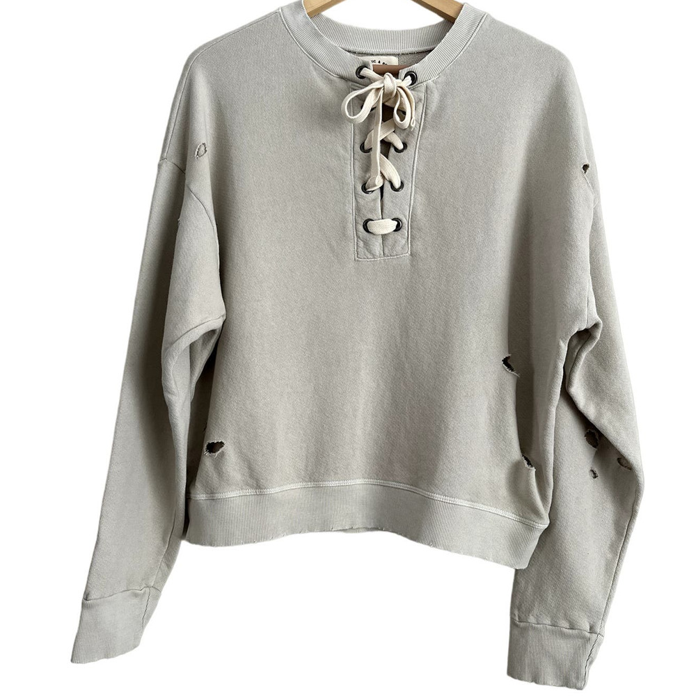Electric &  Rose Distressed Margot Sweatshirt-Size Small‎ Womens-NWOT